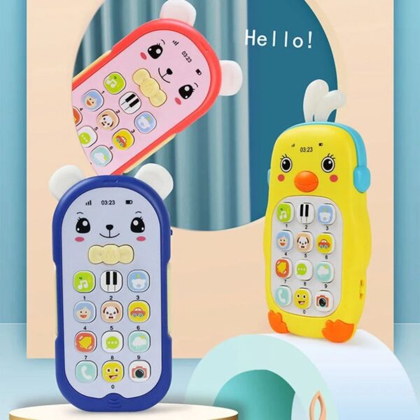 Mini Cartoon Music Mobile Phone Toy for Kids